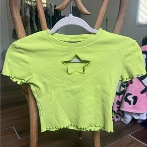 Lime Green Zoomies Crop Top